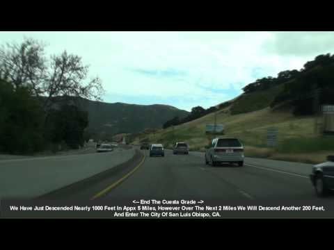 US 101 San Luis Obispo, CA The Cuesta Grade