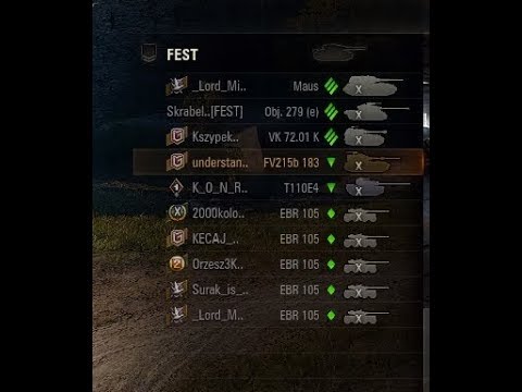 World of Tanks - FEST vs GE-PL - T10 Stronghold