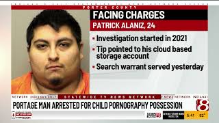 Portage man arrested for child pornography possession