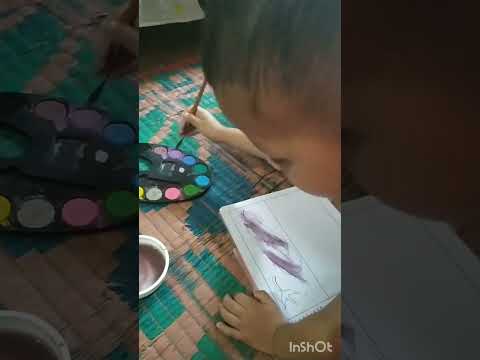 Painter on the way, #watercolor #aviyukta'sdiary Music: Blue windowMusician: Jeff Kaale