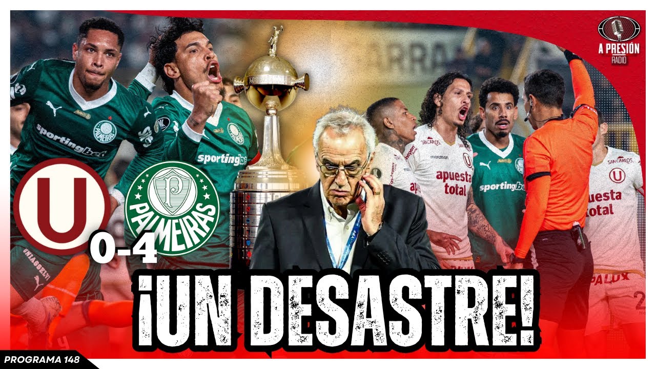 !UN DESASTRE! La U cae goleado ante Palmeiras