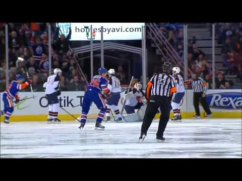 Thrashers @ Oilers - 2/19/11 (Goal H/L & Taylor Hall 1st Career Hat Trick)