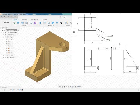 Autodesk Fusion 360 Tutorial for Beginner exercise 1