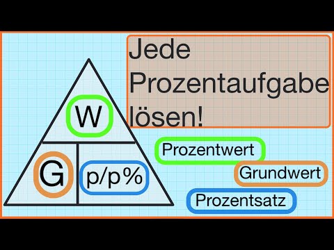 Jede Prozentaufgabe mit diesem Trick lösen | Prozentrechnen mit dem Formeldreieck | leicht erklärt