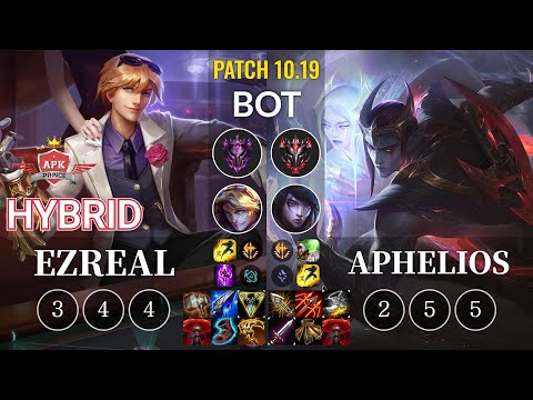 APK HyBrid Ezreal vs Aphelios Bot - KR Patch 10.19