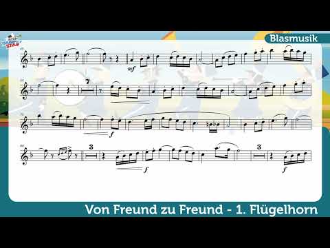 Von Freund zu Freund - 🎺 Playalong für Trompete (1. Stimme)