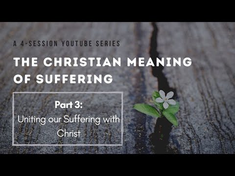 Suffering (Part 3) - Uniting our Suffering with Christ