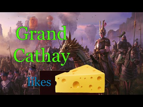 Total War Warhammer 3: Grand Cathay uses cheese as lore of magic ;).