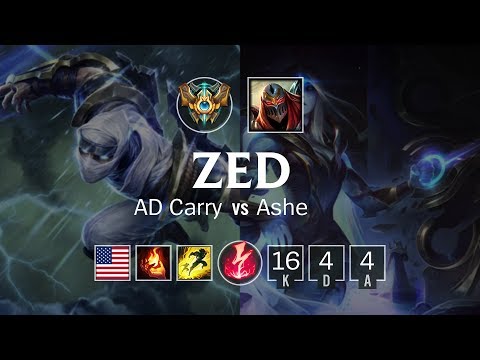 Zed Bot vs Ashe - NA Master Patch 8.24