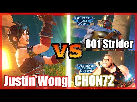 SFV CE 👊🏻 Justin Wong (Falke) vs 801 Strider (Gill) & CHON72 (Abigail) FT2