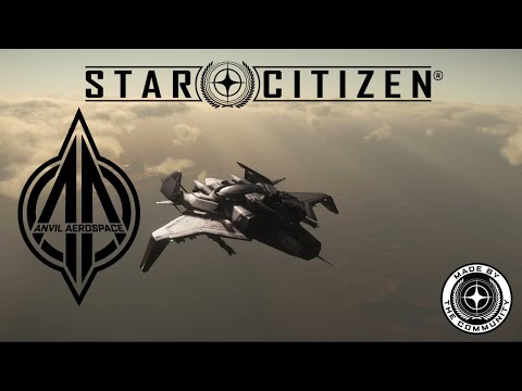 Star Citizen Cinematic | Anvil Gladiator Flight and Walk Through | 4K | Lorville.