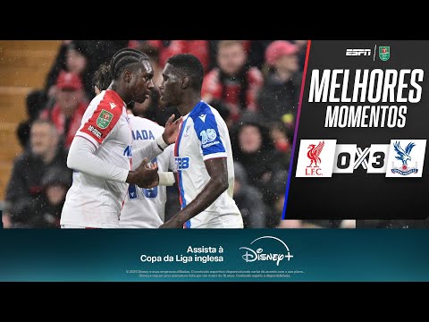 Gols e lances de Liverpool x Crystal Palace