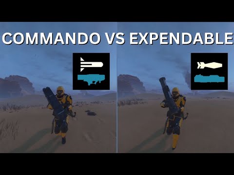 Helldivers 2 Commando vs Expendable (EAT) side-by-side Comparisons and information