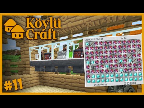 OTO KÖYLÜ SİSTEMİ ve SINIRSIZ ELMAS ÜRETİM - Modlu Survival 1.16 -  KöylüCraft #11