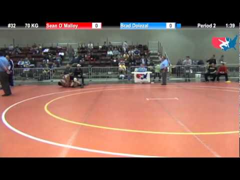 FILAJRGR: 70 KG: Sean O`Malley (Terrapin WC) vs. Brad Dolezal (MN Storm )