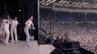 Bohemian Rhapsody - Radio Gaga (Live Aid) Rami Malek as Freddie Mercury
