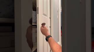 Closet and pocket door recessed handle installation