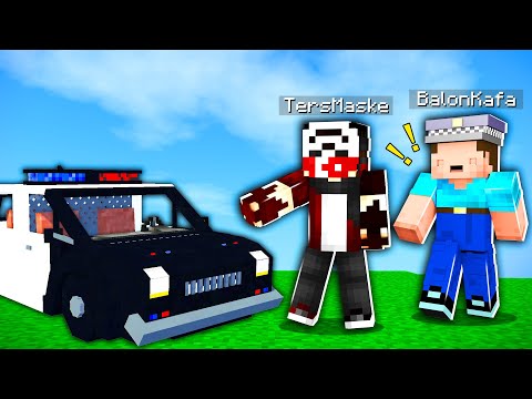 BALON KAFA İLE POLİS ARABASI ALDIK !! - Minecraft