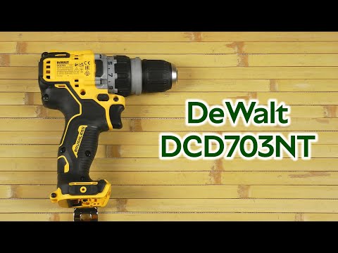 Дрель-шуруповёрт аккумуляторная бесщёточная со сменными насадками DeWALT DCD703NT Дрель-шуруповёрт аккумуляторная бесщёточная со сменными насадками DeWALT DCD703NT