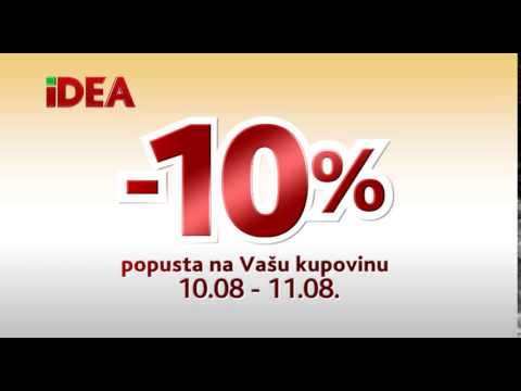 IDEA - popust za penzionere - 10 - 11.08.2016.