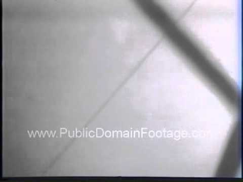 WWII Attack on naval ship archival stock footage  www.PublicDomainFootage.com