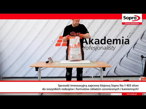 Czy znasz wszystkie zastosowania zaprawy klejowej Sopro No.1 403 silver?