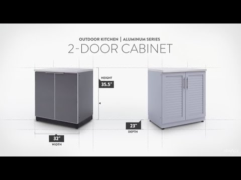 NewAge Aluminum 2-Door Cabinet