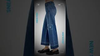 RISEN Full Size Tummy Control High Rise Crop Wide Hem Jeans Plus Size