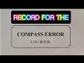 Fill Up For The Compass Error Log Book Officers Task