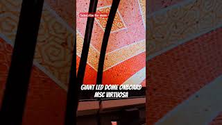 Incredible light display onboard MSC Virtuosa #cruise