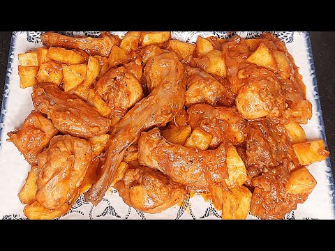 CONEJO A LA CERVEZA CON PATATAS. Delicioso conejo fácil y riquísimo