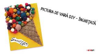 Pictură DIY de vară - Înghețată 