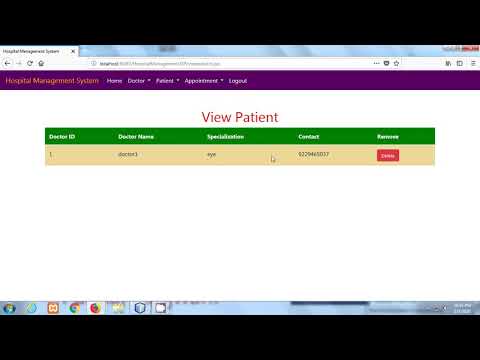 Hospital Management Project | JSP MYSQL Part 18 | By Pankaj Panjwani