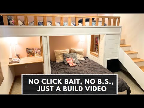 DIY Kids Built-In Bunk Bed | Step by Step