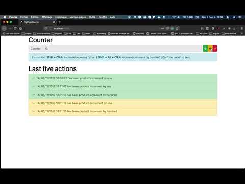 Counter with rxjs