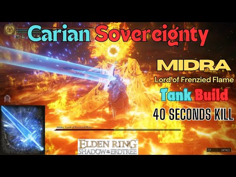 Midra Got Wrecked with Broken Carian Sovereignty Tank Build #eldenring #shadowoftheerdtree