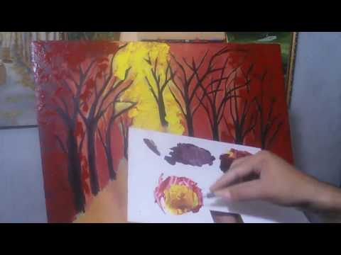 How to Oil Paint, FREE Oil Painting lesson with wajdan artist, knife painting