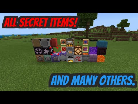All Secret Blocks and Items in Minecraft!
