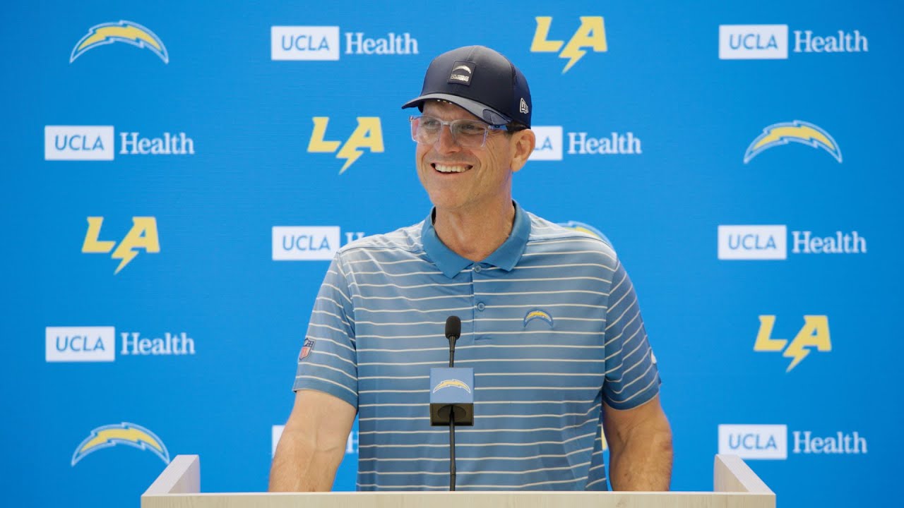 Jim Harbaugh On Justin Herbert Update | LA Chargers