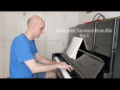 Nous avons en tête une affaire - quintet - Carmen - karaoke - accompaniment - Bizet