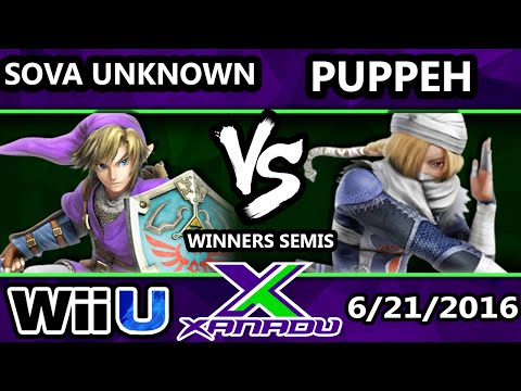 S@X 155 - Sova Unknown (Link, Toon Link) Vs. Puppeh (Sheik) SSB4 Winners Semis - Smash Wii U