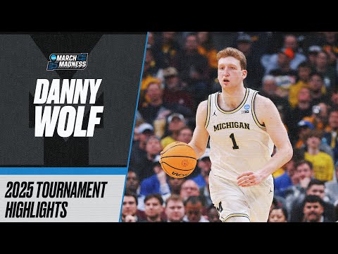 Danny Wolf 2025 NCAA tournament highlights