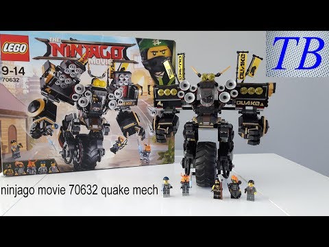 lego ninjago movie 70632 quake mech - lego speed build