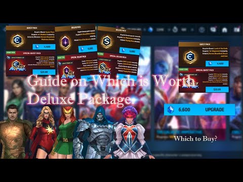 Guide On Which Deluxe Pack we should buy.