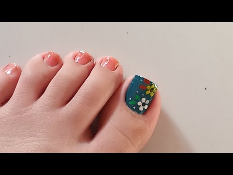 Toenail | 2Mints Nail Art 😍 Hermosa Diseño de Uñas para Pies ♥️  Uñas 2024 Tendencias