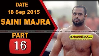 (13) Saini Majra (Mohali) Kabaddi Touranament 18 Sep 2015