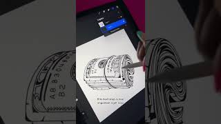How to use Coloring Pages in Procreate #shorts