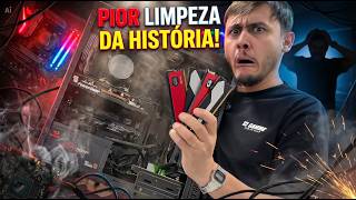 Levou o PC GAMER pra LIMPAR na assistência técnica 