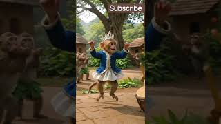 little royal monkey dancing to dad drum Best๐๐pure joy in ever movie #monkey #shorts #viral#king #ai little royal monkey dancing to dad drum Best๐๐pure joy in ever movie #monkey #shorts #viral#king #ai