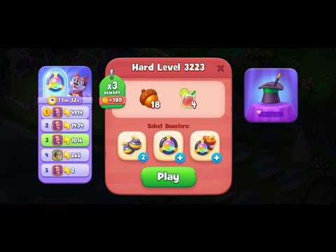 Gardenscapes HARD LEVEL 3223 NO BOOSTERS